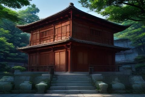 明代嘉靖年间宫廷历史场景复原插画，朱红宫墙与汉白玉台阶，象征
明代皇权的威严与压迫感