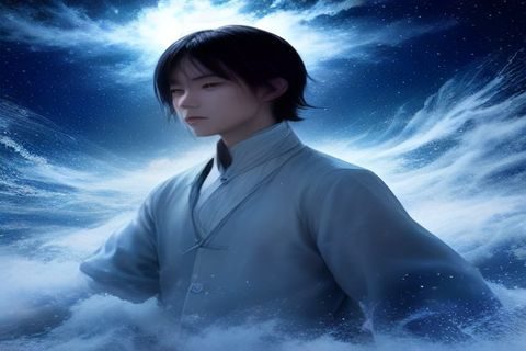 明代浙江农村改稻为桑历史场景，农民在田间劳作，远处官府差役监督，展现政策推行下的民间疾苦